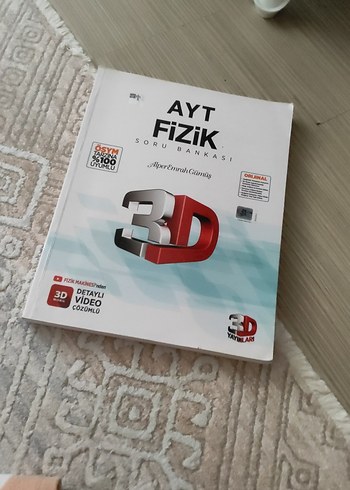 AYT Fizik Soru Bankası 3D Videolu 2025 yılı