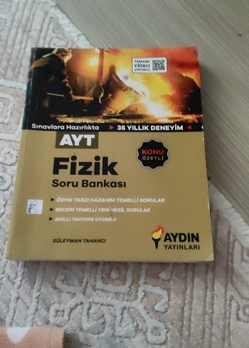 AYT Fizik Soru Bankası - Aydın Yayınları 2025 yılı