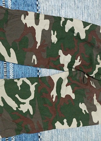 Kamuflaj Desenli Çok Renkli paraşüt pantolon - Görsel 7