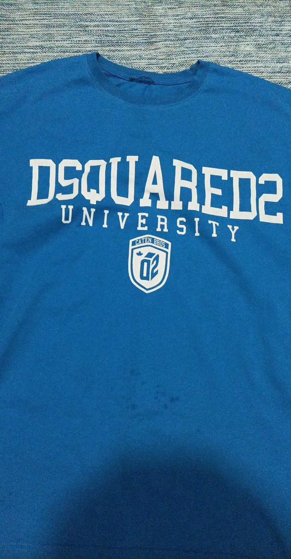 Mavi DSQUARED2 Baskılı Erkek Tişört - Görsel 2