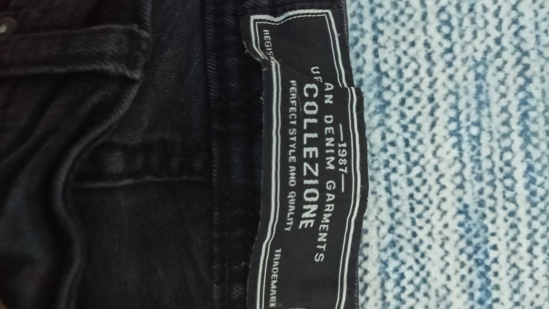 erkek siyah gri detaylı yırtmaçlı pantolon - Görsel 4