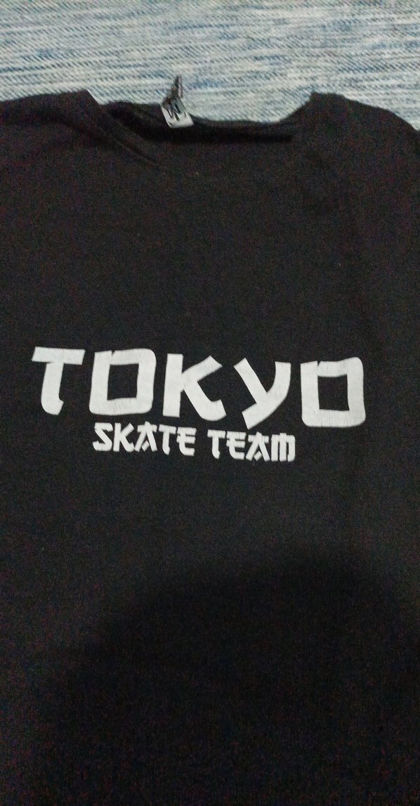 Siyah Baskılı Kısa Kollu Tişört - Görsel 2