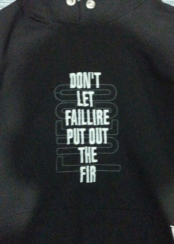 Siyah Kapüşonlu erkek Sweatshirt - Görsel 2