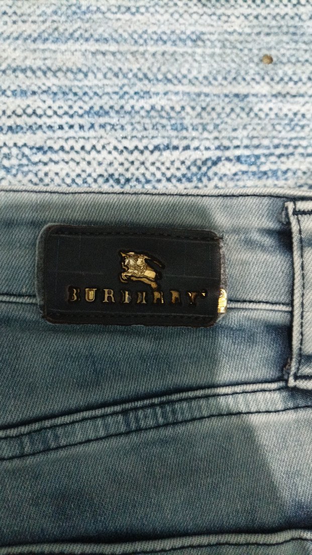 gri burberry pantolon - Görsel 4