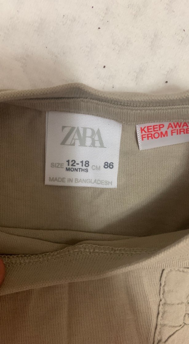 Krem Erkek Çocuk Uzun Kollu  Tişört - Görsel 2