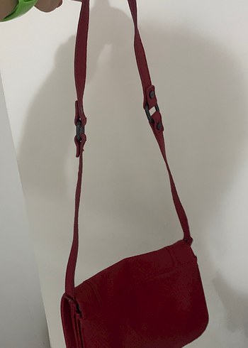 Calvin klein Kırmızı Deri Kadın Omuz Çantası - Görsel 8