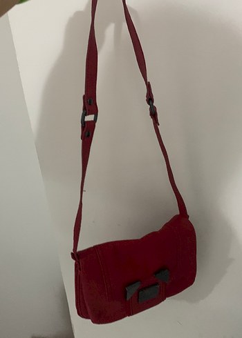 Calvin klein Kırmızı Deri Kadın Omuz Çantası - Görsel 9