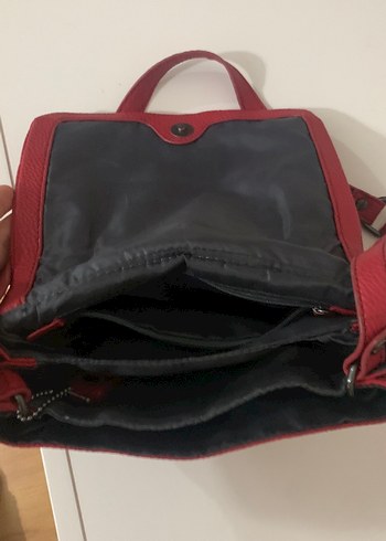 Calvin klein Kırmızı Deri Kadın Omuz Çantası - Görsel 4