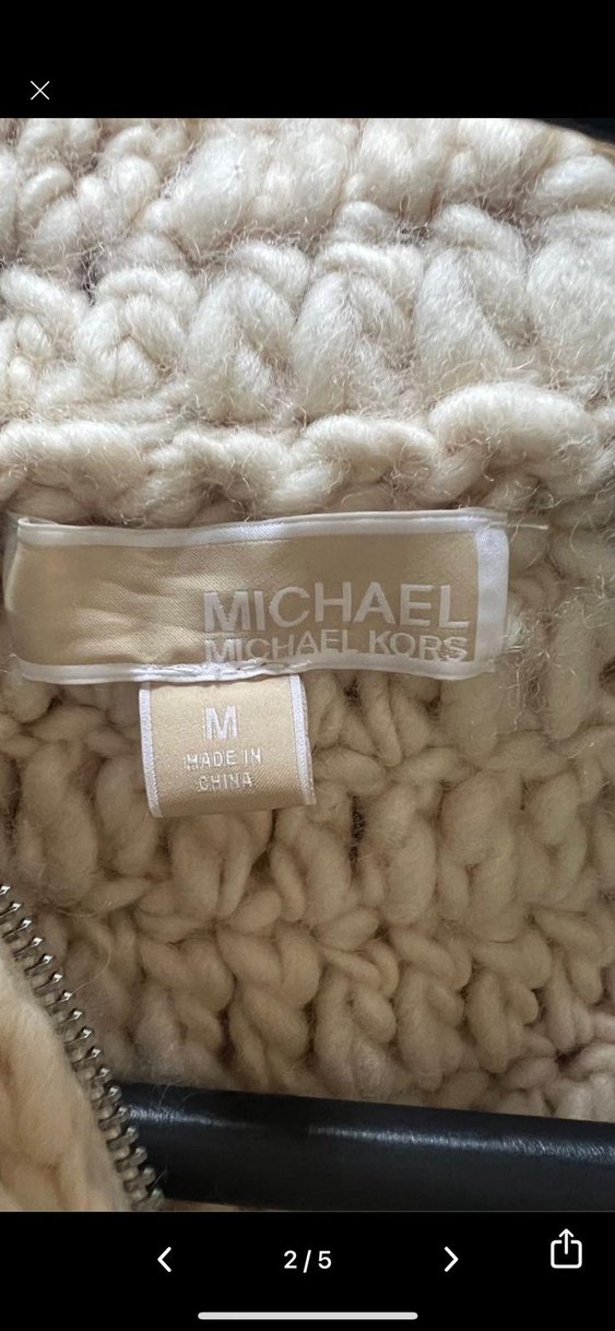 Micheal kors Uzun Kollu Kapüşonlu peluş Kadın Kaban - Görsel 2