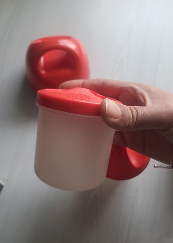 Chicco Kırmızı Bebek Biberon ve mama termosu - Görsel 3