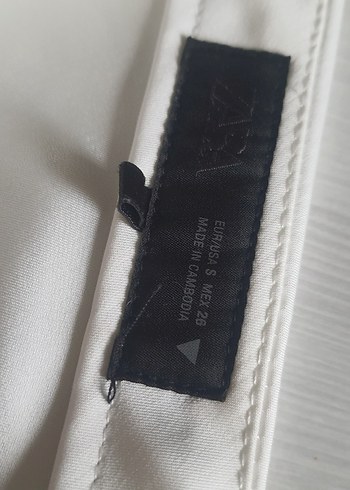 Beyaz zara saten etek - Görsel 4