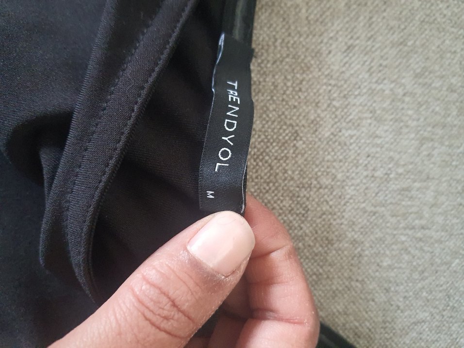 Siyah Kadın Tek Renk Uzun Kollu Bluz - Görsel 2