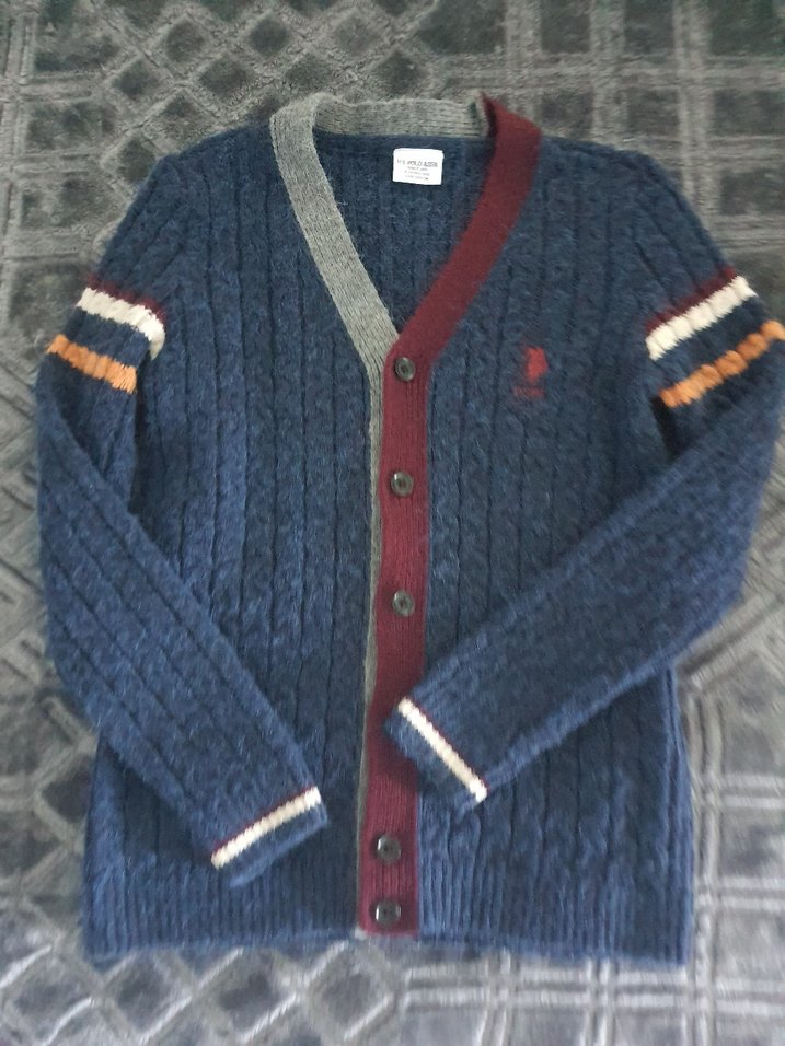 Erkek çocuk Triko Hırka, Uzun Kollu, Düğmeli - Görsel 2