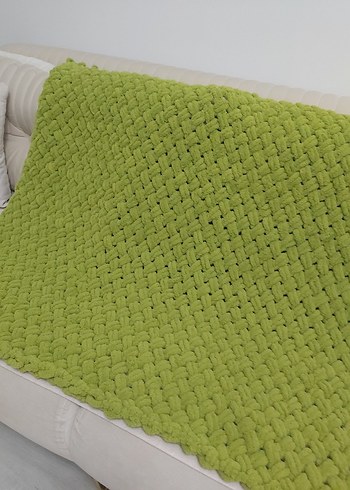 Yeşil Örgü Çocuk Battaniyesi - Görsel 3