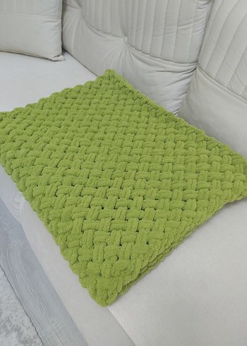 Yeşil Örgü Çocuk Battaniyesi - Görsel 2