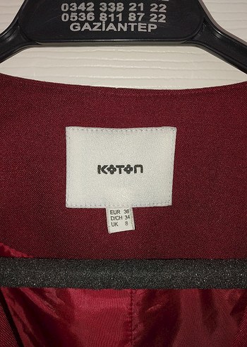 Kadın Bordo Ceket - Görsel 2