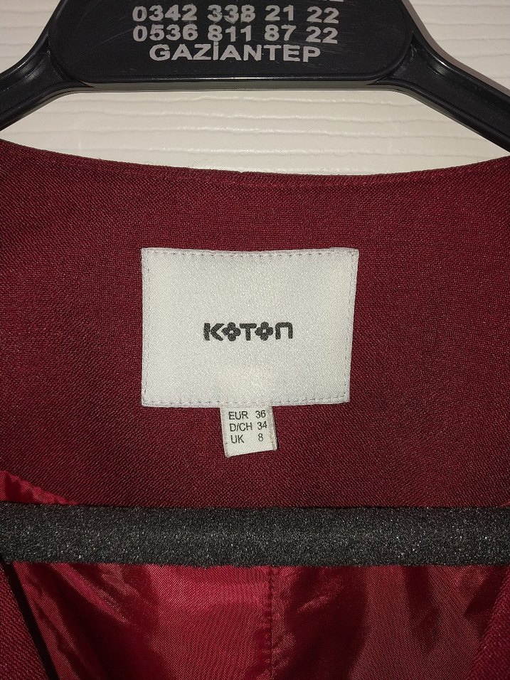 Kadın Bordo Ceket - Görsel 2