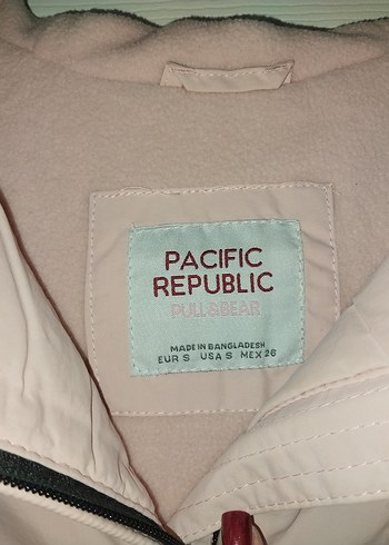 Pembe Pull and Bear Kapüşonlu Kadın Ceket - Görsel 2