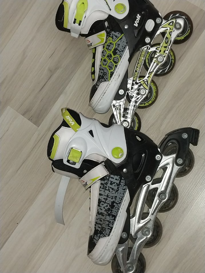 Renkli Baskılı Beyaz Unisex Paten - Görsel 3