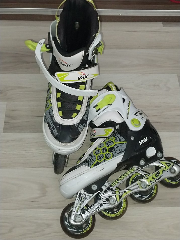 Renkli Baskılı Beyaz Unisex Paten - Görsel 2