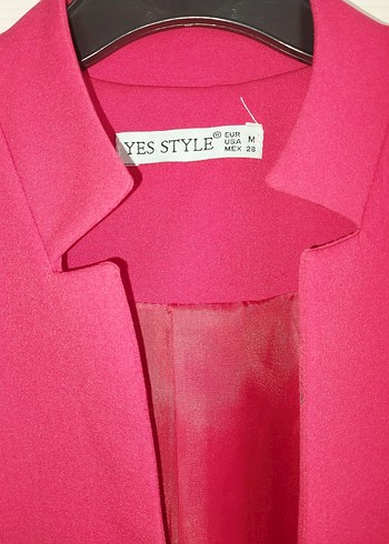 Pembe Kadın Ofis Blazeri, Normal Boy, Regular Fit - Görsel 2