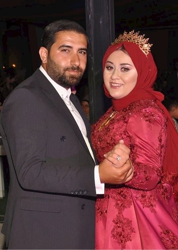 Bordo Uzun Kollu İşlemeli Abiye Elbise - Görsel 2