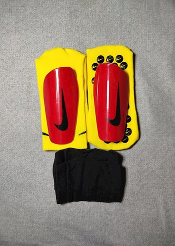 Sarı Kısa  kaymaz Çorap ve çoraplı tekmelik Kaval Koruyucu Seti - Görsel 3