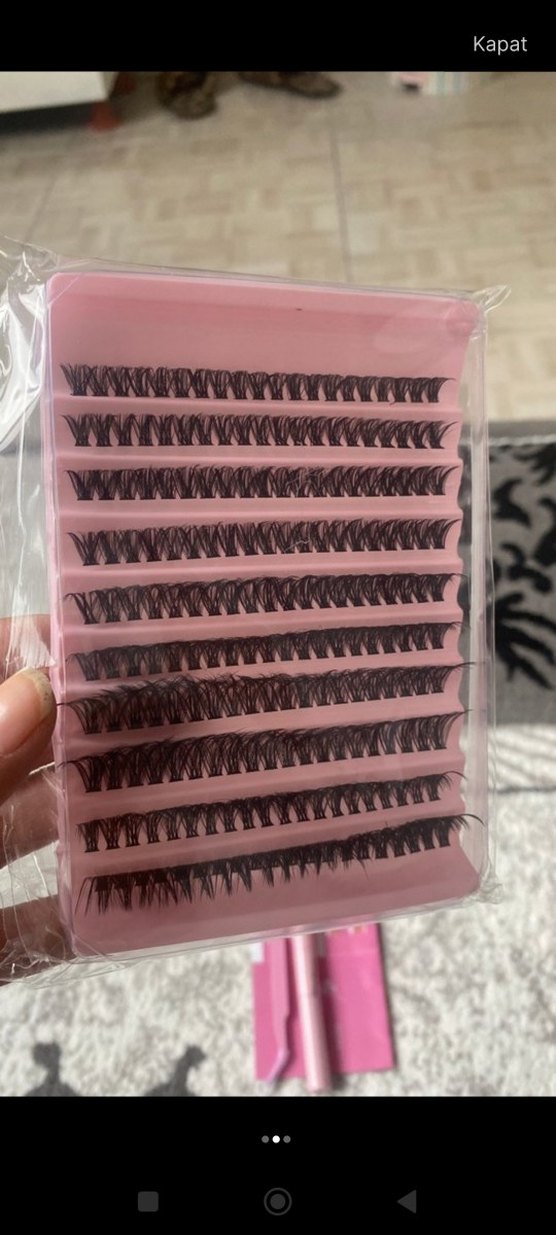 40D 200 lü Koyu Renkli Takma Kirpik - Görsel 2