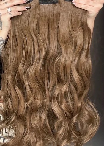 Kumral renkte Kadın Saç çıt çıt 3 ki ister böyle ister kaynak - Görsel 2