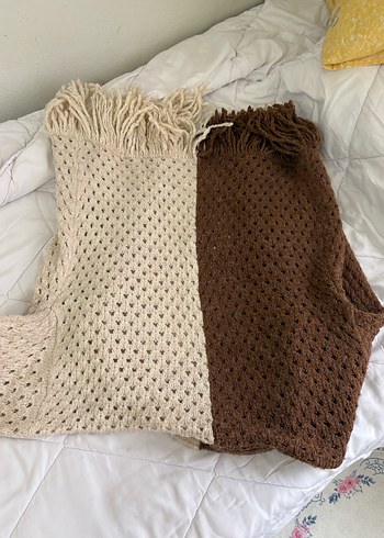 Kızlar için Bohem Tarzı Örgü Hırka - Görsel 3