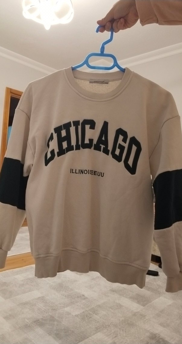 Kadın Kahverengi Baskılı Sweatshirt - Görsel 2