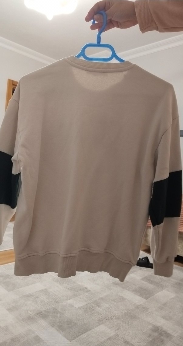 Kadın Kahverengi Baskılı Sweatshirt - Görsel 3