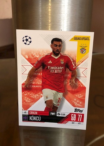 Orkun Kökçü fifa 365 match attax kartlar - Görsel 3