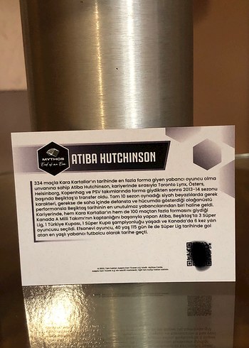 Atiba Hutchinson Beşiktaş Mythos kartı - Görsel 2