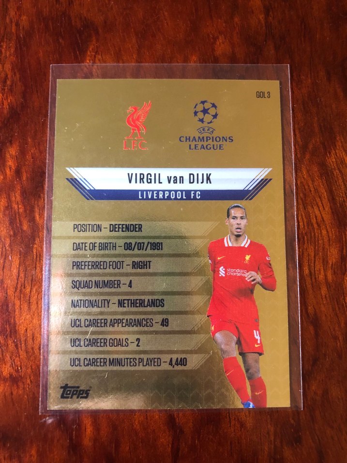 Virgil van Dijk gold edge edition - Görsel 2