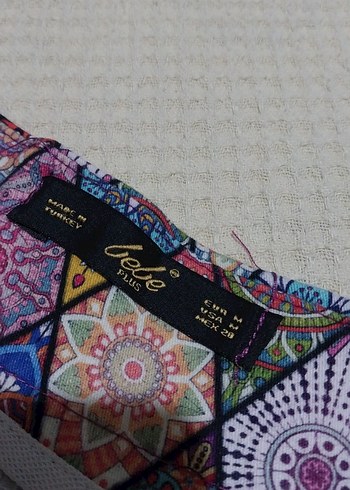 Renkli Bohem Mini Şort - Görsel 3