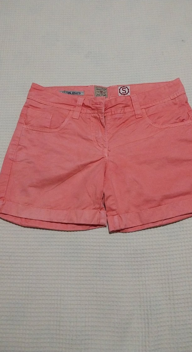 Kadın Turuncu Mini Pamuklu Şort - Görsel 3