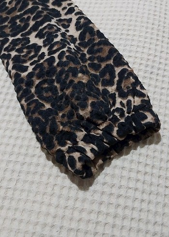 Leopar Desenli Kapüşonlu Sweatshirt - Görsel 2