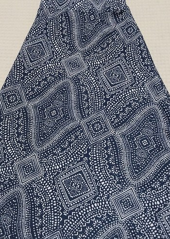 Koyu Mavi Desenli Etek - Görsel 4