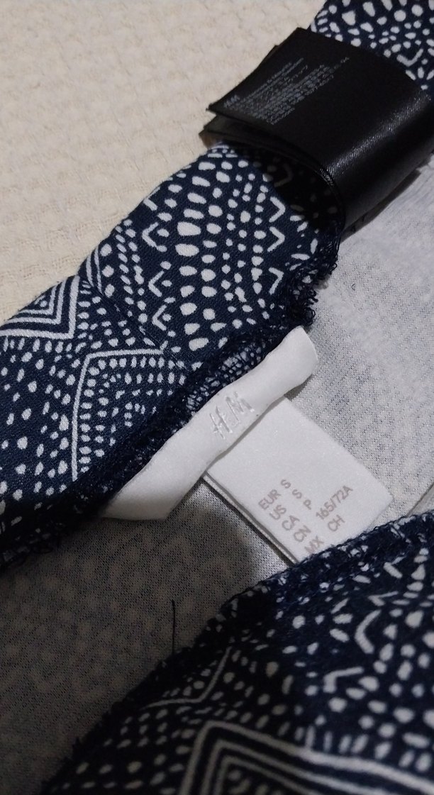 Koyu Mavi Desenli Etek - Görsel 2