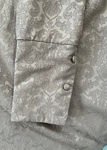 Gri Uzun Kollu Geniş Kesim elbise - Görsel 3