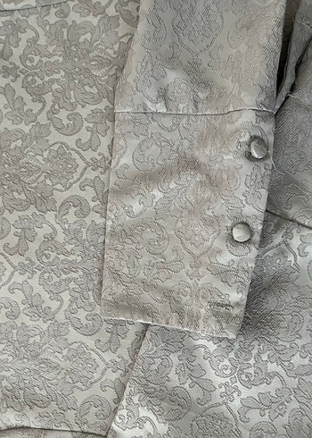 Gri Uzun Kollu Geniş Kesim elbise - Görsel 4