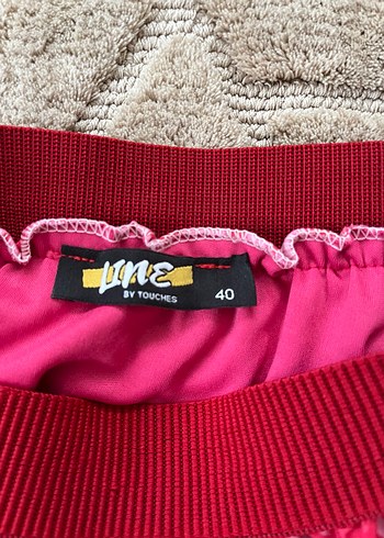 Kadın Kırmızı Pilili Uzun Etek - Görsel 3