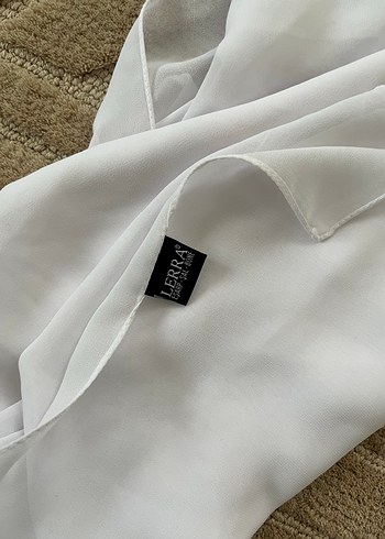 Dantel Detaylı Beyaz Bohem Midi Tesettür Elbise - Görsel 6