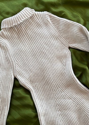 Triko elbise mini Quzu, korse detaylı - Görsel 4