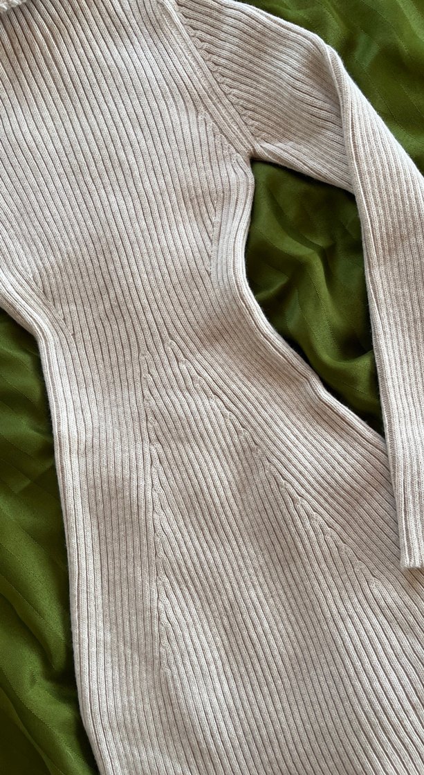 Triko elbise mini Quzu, korse detaylı - Görsel 2