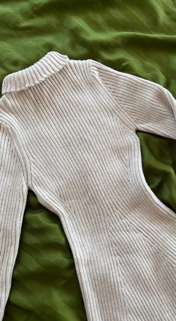 Triko elbise mini Quzu, korse detaylı - Görsel 4