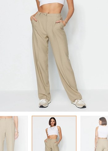 Kumaş pantolon vizon - Görsel 3