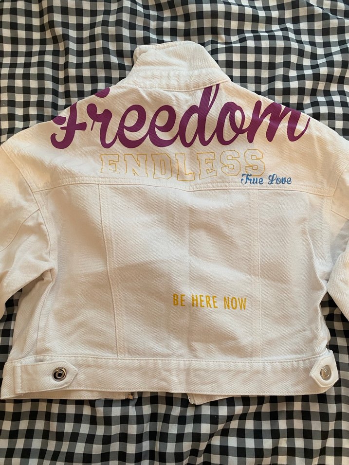 Quzu beyaz denim ceket - Görsel 3