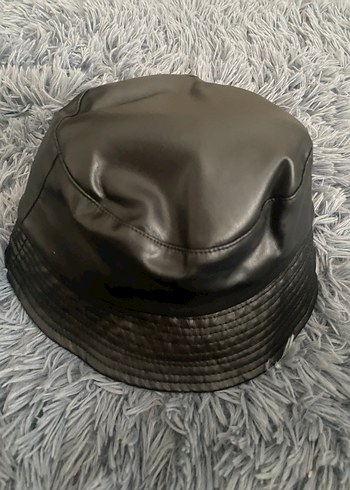 Siyah deri şapka - Görsel 4